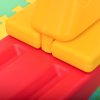HOMCOM Seesaw for Children, Teeter Totter with Easy-Grip Handles for 1-4 Years, Indoor Outdoor Playground Equipment with 2 Seats, Multicolour