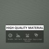 Outsunny Rattan Cushion Covers, Outdoor Seat Cushion Covers, Garden Furniture Covers Replacement - COVER ONLY, Grey