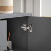 HOMCOM Sideboard for Living Room, Modern Storage Cabinet with 3 Drawers and Adjustable Shelves, Freestanding Cupboard for Dining Room, Kitchen, Grey