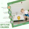 AIYAPLAY Toy Box with Lid, Toy Chest with Safety Hinges for Kids Boys Girls, Kids Storage Box for Living Room, Playroom, Nursery, Bedroom, Green