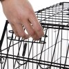 Pawhut Trapeze Collapsible Dog Pet Travel Box Cage Removable Tray 78 x 47 x 55cm