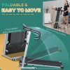 HOMCOM Electric Treadmill Walking Pad, 1-10km/h Folding Running Machine, Gym Fitness Exercise with LCD Monitor, Grey