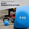 HOMCOM Soft Kettlebell, 8kg Kettle Bell with Non-Slip Handle for Home Gym Weight Lifting and Strength Training, Blue