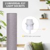 HOMCOM Floor Lamp for Living Room, 47