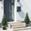 HOMCOM Set of 2 Decorative Artificial Plant, 90 cm Cypress Tree with 362 Leaves in Pot, UV-Resistant Plastic Fake Tree for Indoor Outdoor Home Office