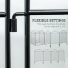 Outsunny Decorative Garden Fencing, 43in x 11.5ft Outdoor Picket Fence Panels, 4PCs Rustproof Metal Wire Landscape Flower Bed Border Edging Animal Barrier, Black