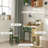 AIYAPLAY Kids Desk and Chair Set, Children Study, Table and Chair Set with Storage Shelves, Drawer, Kids Table and Chair Set for 3-10 Years, Green
