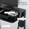 HOMCOM Writing Desk Computer Table Home Office PC Laptop Workstation Storage Shelf 84L x 45W cm