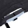 Outsunny Double Camping Bed Camping Cot Foldable Sunbed Outdoor Patio Sleeping Bed Super Light with Carry Bag (Black)