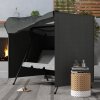 Outsunny 3 Seater 600D Oxford Patio Swing Chair Cover Outdoor Garden Furniture Rain Protection Protector Waterproof Anti-UV, 177 x 114 x 152cm, Dark Grey
