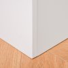HOMCOM Wooden Kids Toy Box Children Storage Chest Organiser Book Slot Safety Hinge Playroom Furniture White