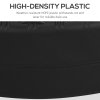 Outsunny Garden Parasol Base with Rattan Effect, 22kg Water or 29kg Sand Filled, Heavy Duty HDPE Umbrella Stand, Fillable Parasol Stand for 38mm, 48mm Poles, Black