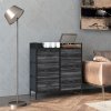 HOMCOM Bedroom Chest of Drawers, Fabric Dresser with 6 Drawers, Storage Organiser Unit with Open Shelf and Metal Frame for Living Room, Entryway
