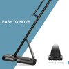 SPORTNOW Basketball Hoop Outdoor, Height Adjustable Basketball Hoop and Stand with Weighted Base, Portable on Wheels, 2.4-2.9m, Black