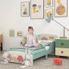 ZONEKIZ Toddler Bed Frame, Kids Bedroom Furniture for Ages 3-6 Years, 77 x 143 x 60cm