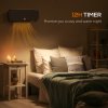 HOMCOM Electric Heater, 2000W Wall Mounted Ceramic Space Heater with Remote Control, 3 Modes, Timer, Overheat Protection for Home, Black