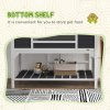 PawHut Tortoise House, Wooden Tortoise Enclosure with Adjustable Lamp Holder, Tortoise Table with Openable Lid, Dual Main Houses, Storage Shelf, Basking Area, Fixed Tray - Grey