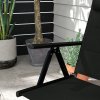 Outsunny Set of 2 Patio Folding Chairs with Adjustable Back, Aluminium Dining Chairs with Breathable Mesh Fabric Padded Seat and Backrest, Headrest for Outdoor Garden Lawn, Black