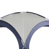Outsunny 3.5 x 3.5M 6-8 Person Camping Gazebo, Outdoor Event Shelter Dome Tent Garden Sun Shelter Patio Spire Arc Pavilion Camp Sun Shade, Cream and Blue