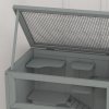 PawHut Wooden Hamster Cage with Storage Shelf, Small Animal Exercise Play House with Openable Top, for Hamsters, Gerbils, 60 x 40 x 80 cm - Grey