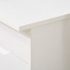 HOMCOM Computer Desk with Drawers, High Gloss Home Office Desk with Storage Cabinet, Study Workstation, 120 x 60cm