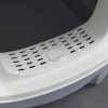 PawHut Cat Litter Box with Lid, Hooded Cat Litter Tray with Scoop, Deodorisation Bags, Top Entry, Cat Toilet with Drawer Pan, Grey