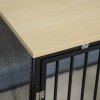 PawHut Dog Crate Furniture Side End Table Indoor Dog Kennel w/ Soft Washable Cushion, Wire Mesh, for Small and Medium Dogs