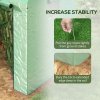 Outsunny Walk-in Greenhouse, Outdoor Tomato Greenhouse, Green House for Garden, Grow House with Roll-up Door and Mesh Windows, PE Cover, 200 x 140 x 200cm, Green
