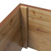 Outsunny Wood Planter with Trellis, Raised Garden Bed Privacy Screen Planter Box to Grow Vegetables, Herbs and Flowers for Garden, Patio, Deck, Orange