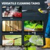 Outsunny 1800W High Pressure Washer, 150 Bar Pressure, 420 L/h Flow, Portable Power Washer Jet Wash Cleaner with Adjustable Nozzle, 6M Hose, Steel Handle for Home Patio Car Driveway, Yellow
