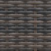 Outsunny Patio PE Rattan Side Table, Square Outdoor Coffee Table w/ Tempered Glass Top, Mixed Brown