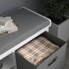 HOMCOM Shoe Bench with Seat, Shoe Storage Bench with Cushion, 2 Drawers and Adjustable Shelf for Entryway, Hallway, Living Room, Bedroom, White