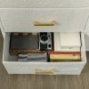 HOMCOM Chest of Drawers with 9 Fabric Drawers, Boucle Storage Organiser with Steel Frame, Fabric Dresser for Bedroom, Living Room, Hallway, Cream White