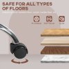 HOMCOM Computer Desk Chair, PU Leather Swivel Office Chair, Makeup Vanity Chair with Height Adjustable, Wheels, for Home Study Bedroom, Brown