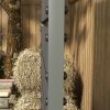 Outsunny Garden Planter with Trellis for Climbing Plants, Vines, Flowers, Freestanding Raised Bed for Garden, Outdoor, Patio, Planter Box with Drainage Gap, Dark Grey