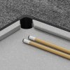 SPORTNOW Folding Pool Table Set, 104cm Mini Snooker Table with 2 Cues, 16 Balls, Chalk, Triangle, Brush, Portable Billiards Table for Youth and Adults, Grey