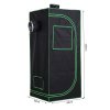 Outsunny Grow Tent Reflective Mylar Hydroponic with Adjustable Vents and Floor Tray for Indoor Plant Growing, 60 x 60 x 140 cm (24.5