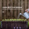 Outsunny 216L Rectangle Raised Garden Bed Box with Weatherized Steel Frame for Vegetables, Flowers and Herbs, 120 x 60 x 30.5cm, Grey