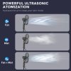 HOMCOM Pedestal Fan with Water Mist Spray, Spray Misting Fan with 70° Oscillation, Tilt Head, 3 Speeds, 3 Modes, Adjustable Mist, 3.2L Water Tank, for Home, 120 cm