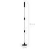 HOMCOM LED Floor Lamp with Reading Light, 360° RGB Detachable Corner Floor Lamp with App & Remote Control, Standing Lamp with Music Sync & Timing, for Living Room, Game Room, Dark Grey