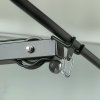 HOMCOM Lat Pull Down Machine with Extra Pulley for Seated Rows, Cable Pulley System with Adjustable Seat for Home Gym