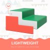HOMCOM Baby Soft Play Set, 4 Piece Soft Play Equipment for Toddlers 12-36 Months, Climb and Crawl Foam Play, Kids Activity Play Toy, Red