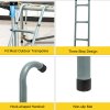 Outsunny Metal Trampoline Ladder 3 Step Outdoor Stepper for 12ft or 14ft Trampoline