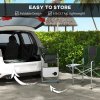 Outsunny Aluminium Directors Chair, Folding Camping Chair for Adults with Side Table, Cup Holder, Cooler Bag and Pocket, Up to 120 kg, Green