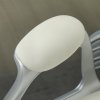 Vinsetto Home Office Chair, Velvet Computer Chair, Button Tufted Backrest with Swivel Wheels, Adjustable Height and Tilt Function, Cream White