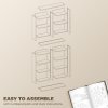 HOMCOM 640 CD/360 DVD Storage Unit, Blu-ray Media Storage Shelf with 18 Compartments and 14 Adjustable Shelves, CD Tower for Living Room, Bedroom, Office