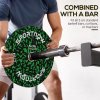 SPORTNOW Olympic Weight Plates Set, Solid Rubber Bumper Plates Weights Discs with 2