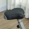 SPORTNOW Folding Exercise Bike, Quiet Stationary Bike with 8-Level Magnetic Resistance, Heart-Rate Sensor, Adjustable Seat and Wheels for Home Gym Workout, Black and Grey