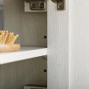 kleankin Farmhouse Bathroom Cabinet Wall Mounted, Bathroom Wall Cabinet with Storage Shelves and Cupboard, Ash Wood-Effect