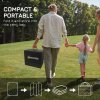 Outsunny Reversible Outdoor Rug with Carry Bag, Waterproof Plastic Straw Mat for Garden, Deck, RV, Picnic, Beach, Camping, 182 x 274cm, Black